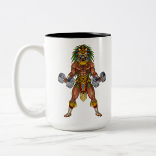 Tasse 2 Couleurs Aztec Warrior Weightlifting