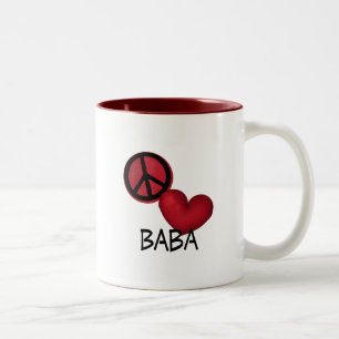 Tasse 2 Couleurs Baba d'amour de paix