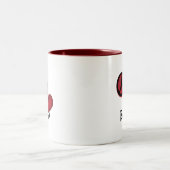 Tasse 2 Couleurs Baba d'amour de paix (Centre)
