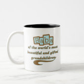 Tasse 2 Couleurs Baba des petits-enfants doués (Gauche)