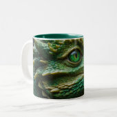 Tasse 2 Couleurs Baby Dragon Imaginaire Art (Devant gauche)