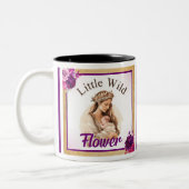 Tasse 2 Couleurs Baby shower de Boho pourpre (Gauche)