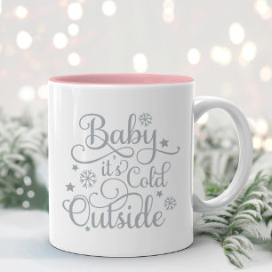 Tasse 2 Couleurs Baby Son Froid Hors Gris Script Holiday