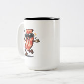 Tasse 2 Couleurs Bacon dansant (Devant gauche)