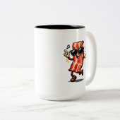 Tasse 2 Couleurs Bacon dansant (Devant droit)