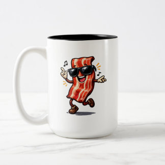 Tasse 2 Couleurs Bacon dansant