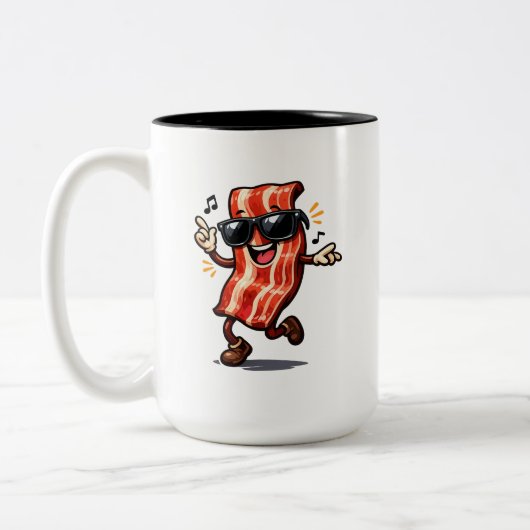 Tasse 2 Couleurs Bacon dansant (Gauche)