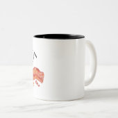 Tasse 2 Couleurs Bacon Endroit Heureux (Devant droit)
