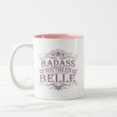 Tasse 2 Couleurs Badass Bell du sud (bannière) (Gauche)