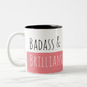 Tasse 2 Couleurs Badass et matin brillant (Gauche)