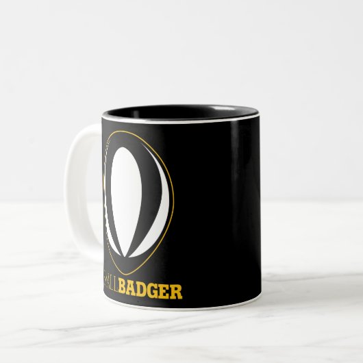 Tasse 2 Couleurs Bade de café Badger (Devant gauche)