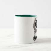 Tasse 2 Couleurs Badge de buveur de café expert (Centre)