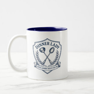 Tasse 2 Couleurs Badge de la Dame du Dîner Crête Vintage pour les R
