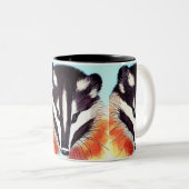 Tasse 2 Couleurs Badger (Devant droit)