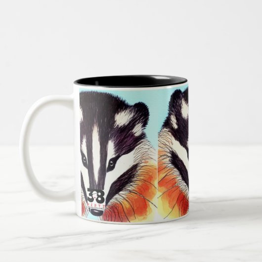 Tasse 2 Couleurs Badger (Gauche)