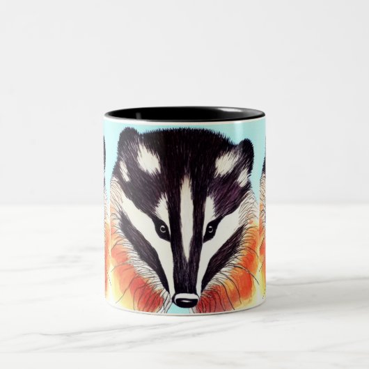Tasse 2 Couleurs Badger (Centre)
