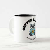 Tasse 2 Couleurs Badger de café (Devant gauche)