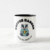 Tasse 2 Couleurs Badger de café (Centre)
