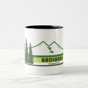 Tasse 2 Couleurs Badlands National Park Green Stripes