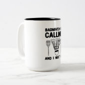 Tasse 2 Couleurs Badminton - Badminton (Devant gauche)