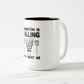 Tasse 2 Couleurs Badminton - Badminton (Devant droit)