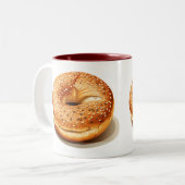 Tasse 2 Couleurs Bagel sur un (Devant gauche)