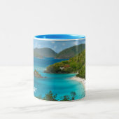 Tasse 2 Couleurs Baie de tronc, St John USVI (Centre)