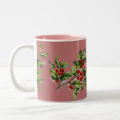 Tasse 2 Couleurs Baies Holly 001 (Gauche)