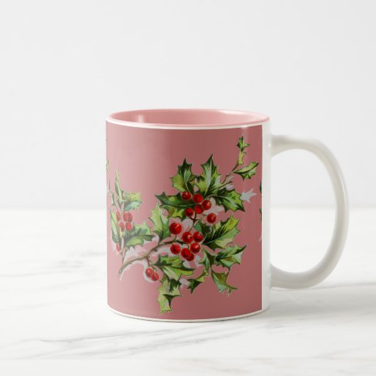 Tasse 2 Couleurs Baies Holly 001 (Droit)