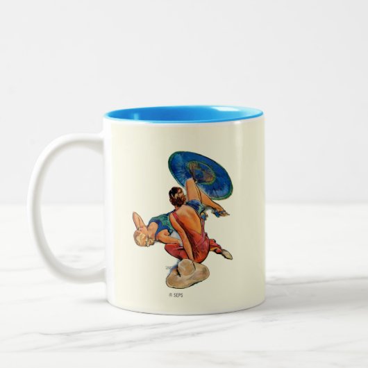 Tasse 2 Couleurs Baigneurs (Gauche)