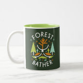 Tasse 2 Couleurs Baigneuse de forêt cubiste (Gauche)