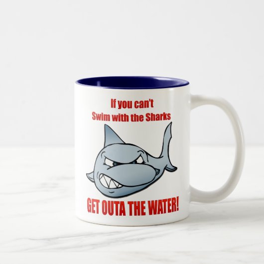 Tasse 2 Couleurs Bain avec les requins (Droit)