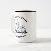 Tasse 2 Couleurs Baisers américains d'Esquimau de KiniArt (Devant gauche)