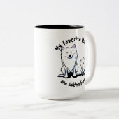 Tasse 2 Couleurs Baisers américains d'Esquimau de KiniArt (Devant droit)