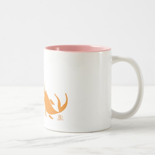 TASSE 2 COULEURS BAISERS DE LA CARPE (Droit)