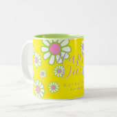 Tasse 2 Couleurs Baisy Simple Jaune (Devant gauche)