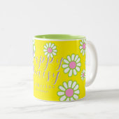 Tasse 2 Couleurs Baisy Simple Jaune (Devant droit)