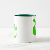 Tasse 2 Couleurs Bak Sida ↑ Farang écrit dans Thai Isaan Dialect dé (Centre)
