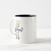 Tasse 2 Couleurs Baker Avec Gâteau (Devant gauche)