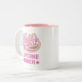 Tasse 2 Couleurs Baker mignon de petit gâteau (Devant gauche)