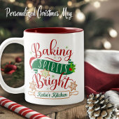 Tasse 2 Couleurs Baking Spirituels Bright Custom Christmas