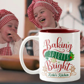 Tasse 2 Couleurs Baking Spirituels Bright Custom Christmas
