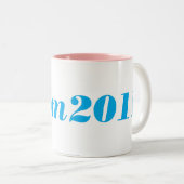 Tasse 2 Couleurs Bal d'étudiants 2011 - Aqua (Devant droit)