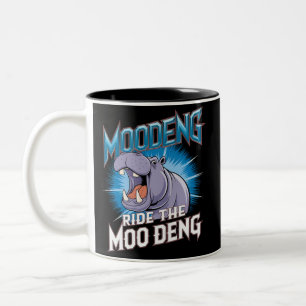 Tasse 2 Couleurs Balade à dos d'hippopotame de MOO DENG