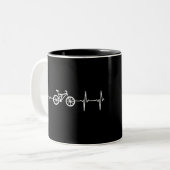 Tasse 2 Couleurs Balade à vélo / Vélo / Vélo (Devant gauche)