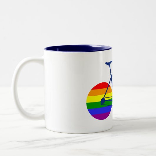Tasse 2 Couleurs Balade En Vélo Pride (Gauche)