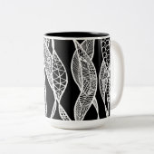 Tasse 2 Couleurs Balancement (arrière - plan noir) (Devant droit)