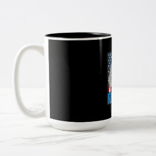 Tasse 2 Couleurs Bald Eagle Merica 4 juillet
