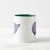 Tasse 2 Couleurs Baleine de bande dessinée (Centre)