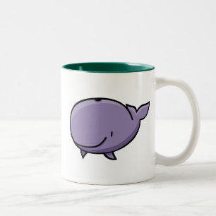 Tasse 2 Couleurs Baleine de bande dessinée